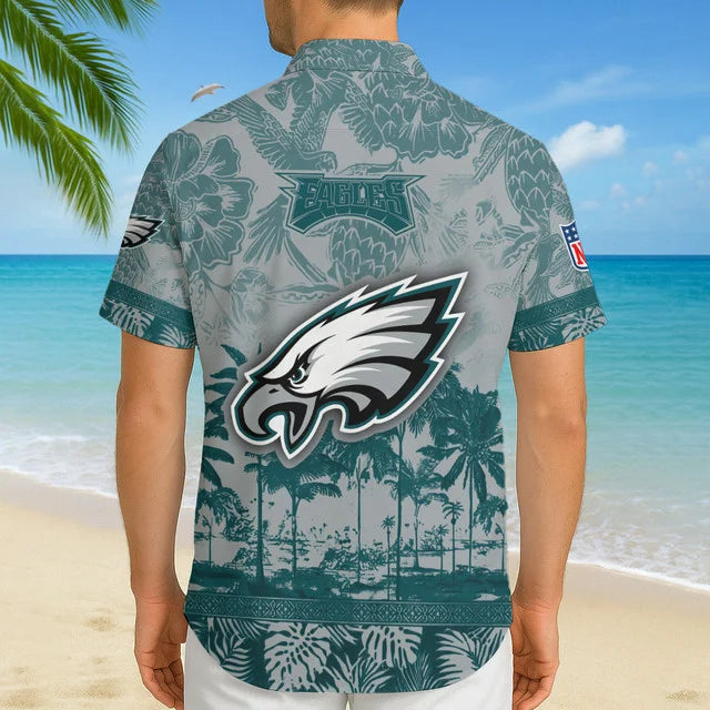 LIMITED EDITION - NEW CUSTOMIZED NFL02 PPE PHILADELPHIA EAGLES UNISEX HAWAIIAN SHIRT