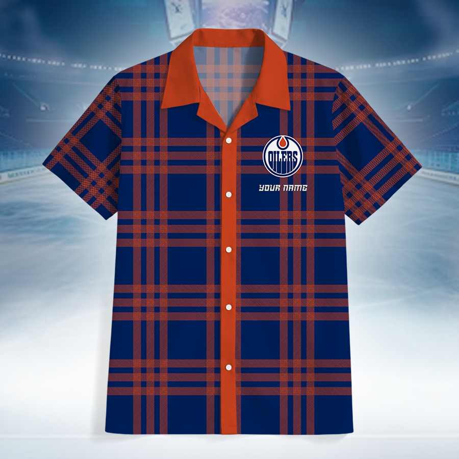 LIMITED EDITION - NEW CUSTOMIZED NHL03 EMO EDMONTON OILERS UNISEX HAWAIIAN SHIRT