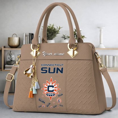 [FAN FAVORITE] NEW CUSTOMIZED WNBA03 CTS CONNECTICUT SUN MULTICOLOR HANDBAG