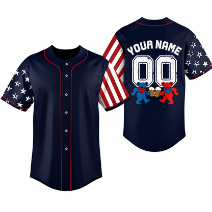 [FAN EXCLUSIVE] NEW CUSTOMIZED GRATEFUL DEAD BASEBALL JERSEY