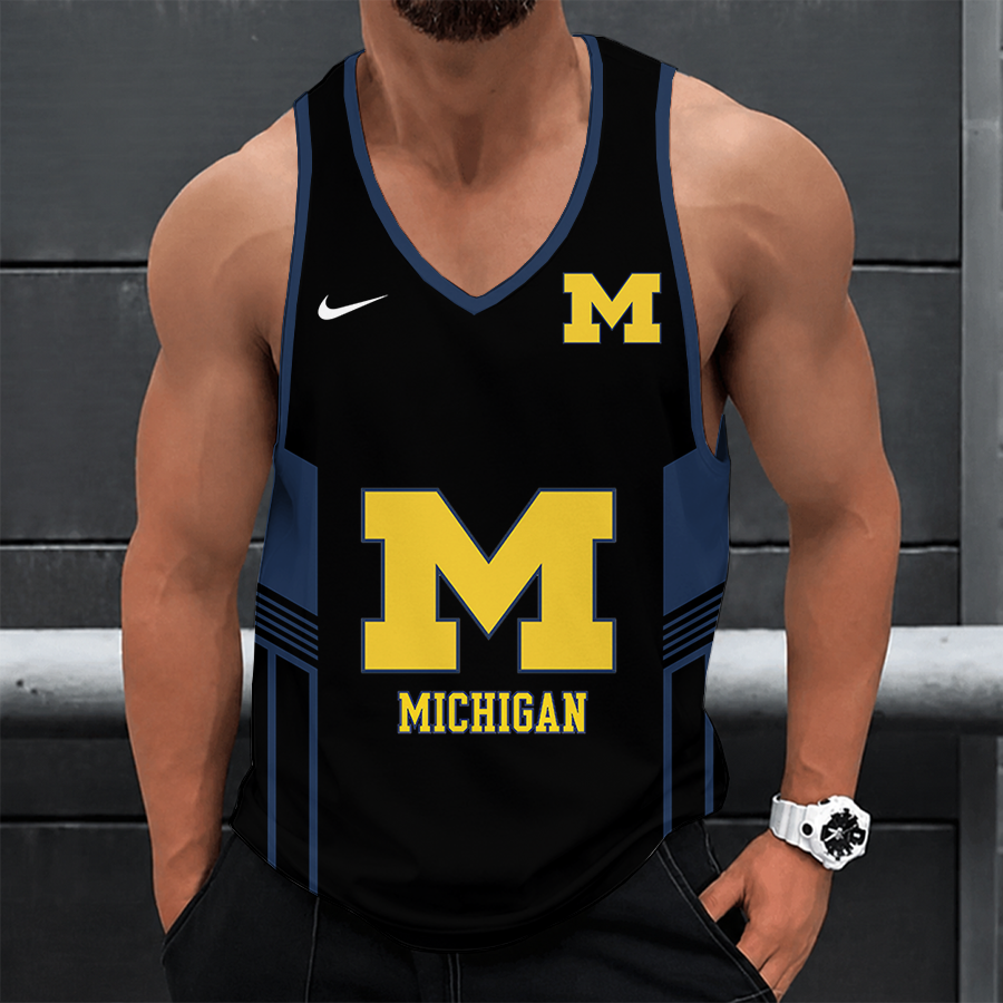 [FAN FAVORITE] NEW CUSTOMIZED NCAA FBS03 MIW MICHIGAN WOLVERINES UNISEX TANK TOP