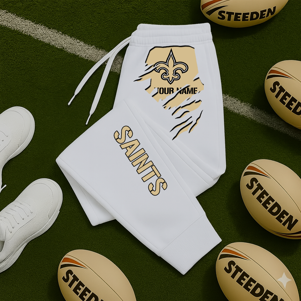 LIMITED EDITION - NEW PERSONALIZED NFL24 NOS NEW ORLEANS SAINTS JOGGERS