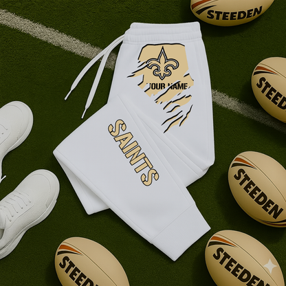 LIMITED EDITION - NEW PERSONALIZED NFL24 NOS NEW ORLEANS SAINTS JOGGERS
