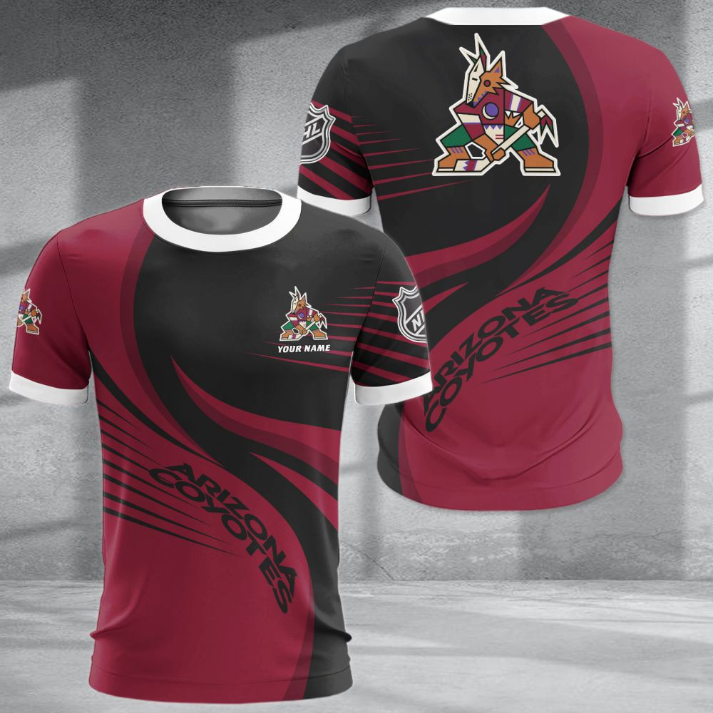 LIMITED EDITION - NEW CUSTOMIZED NH30 AZC ARIZONA COYOTES POLO SHIRT & T-SHIRTS