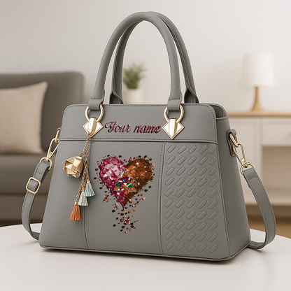 LIMITED EDITION - NEW CUSTOMIZED NHL30 AZC ARIZONA COYOTES ZIP HANDBAG MULTICOLOR