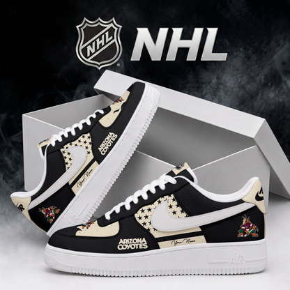 SPECIAL EDITION - NEW CUSTOMIZED NHL30 AZC ARIZONA COYOTES AF1 SHOES