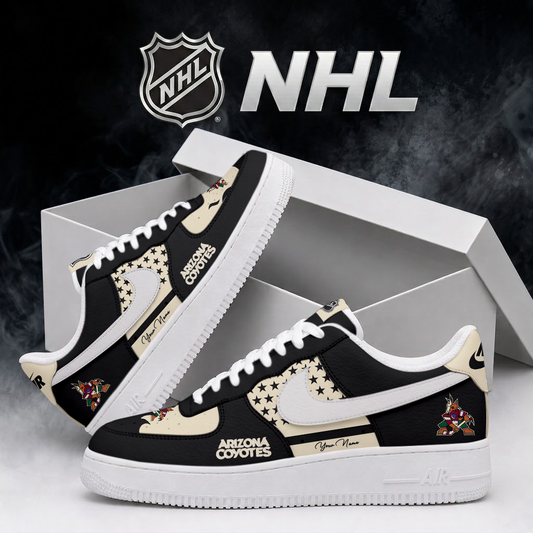 SPECIAL EDITION - NEW CUSTOMIZED NHL30 AZC ARIZONA COYOTES AF1 SHOES