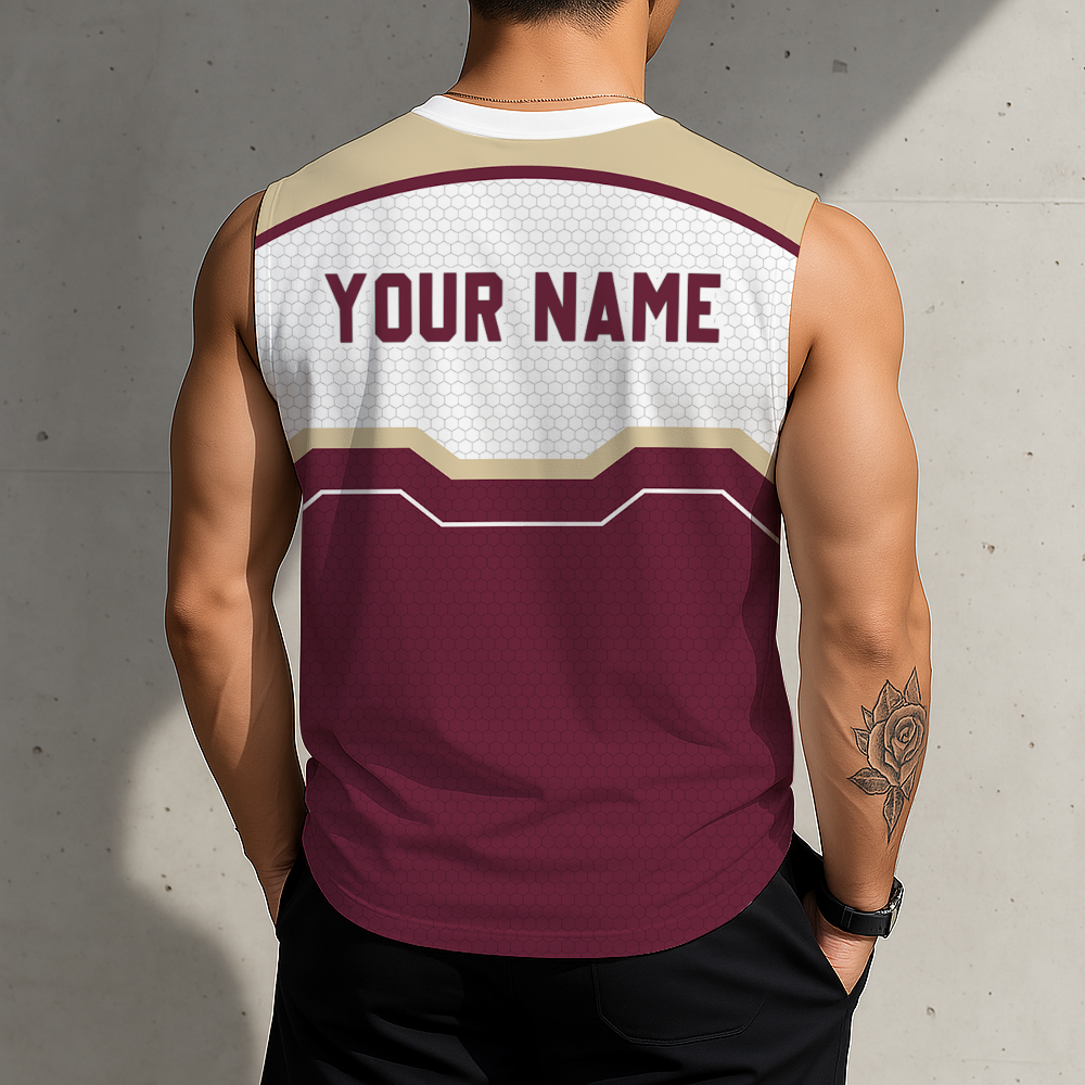 SPECIAL EDITION - NEW CUSTOMIZED NHL30 AZC ARIZONA COYOTES MEN'S GYM SHIRT