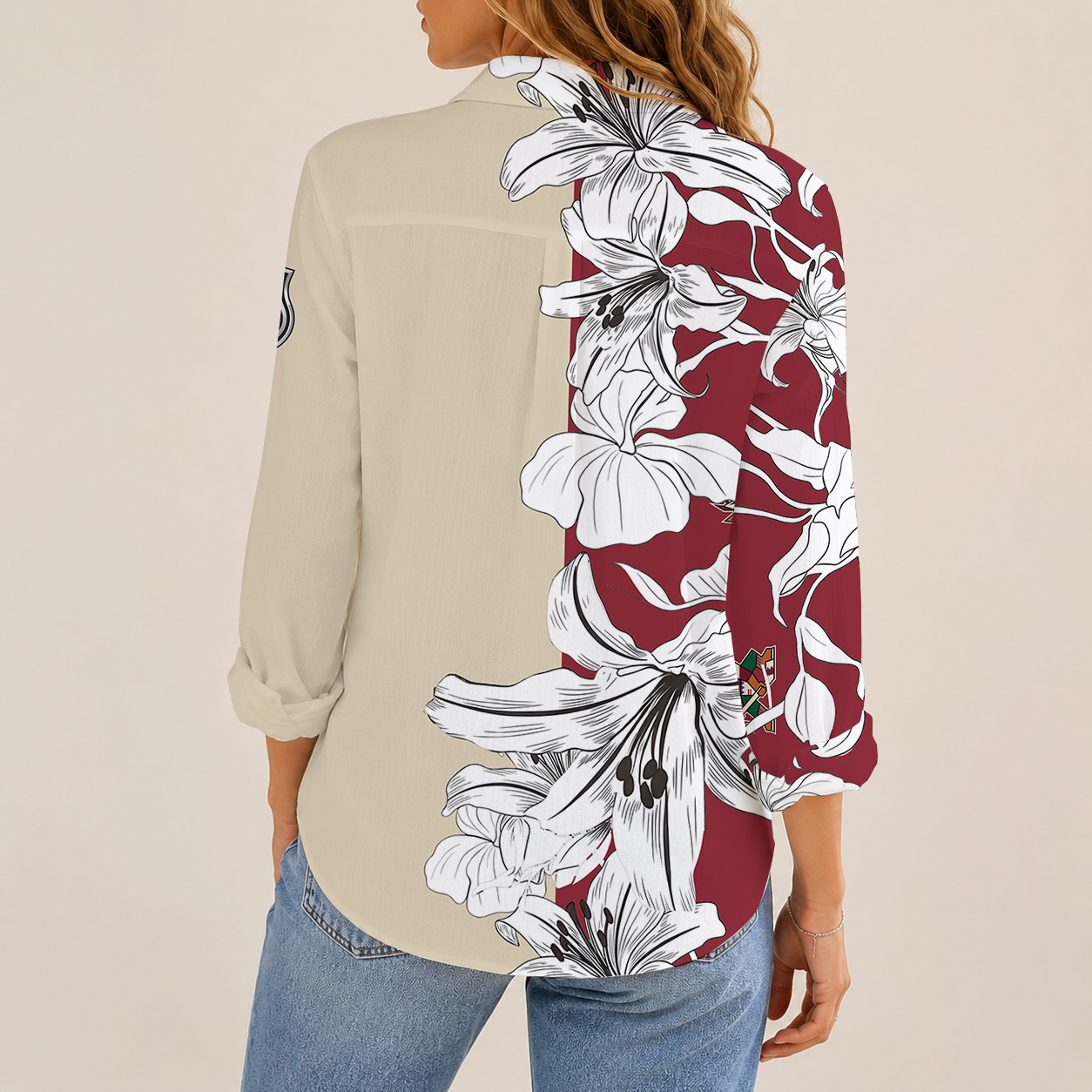 [SUPER SALE] NEW CUSTOMIZED NHL30 AZC ARIZONA COYOTES WOMEN CASUAL SHIRT