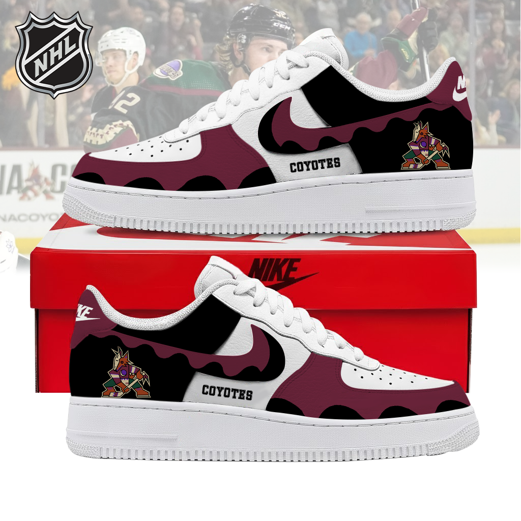 VIRAL EDITION - NEW CUSTOMIZED NHL30 AZC ARIZONA COYOTES AF1 SHOES