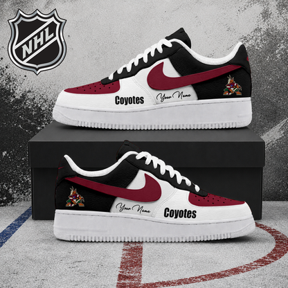 FINAL CLEARANCE - NEW CUSTOMIZED NHL30 AZC ARIZONA COYOTES AF1 SHOES