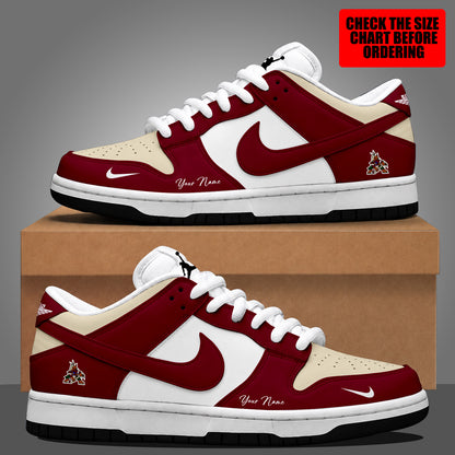 [SUPER SALE] NEW CUSTOMIZED NHL30 AZC ARIZONA COYOTES DUNK LOW SHOES