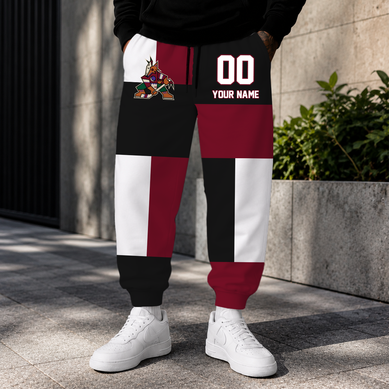 LIMITED EDITION - NEW CUSTOMIZED NHL30 AZC ARIZONA COYOTES SWEATPANTS