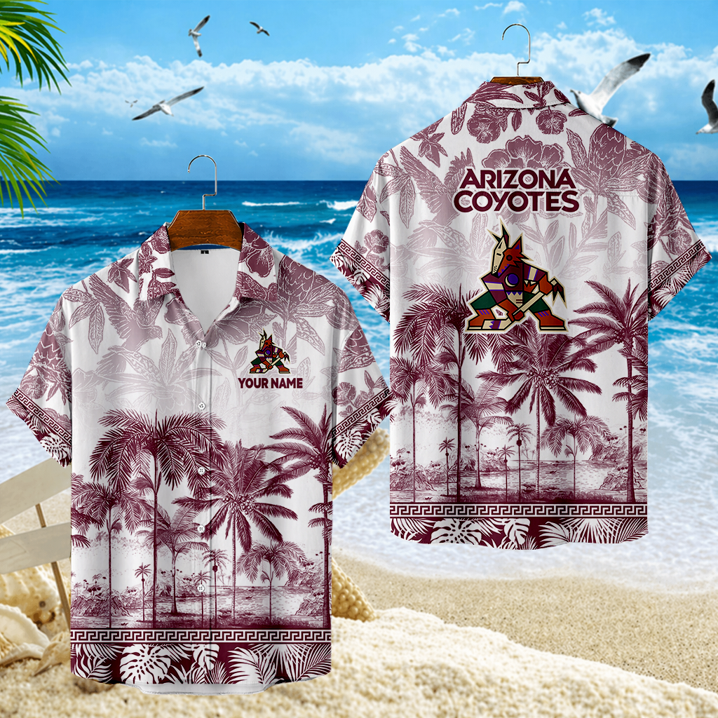LIMITED EDITION - NEW CUSTOMIZED NHL30 AZC ARIZONA COYOTES UNISEX HAWAIIAN SHIRT