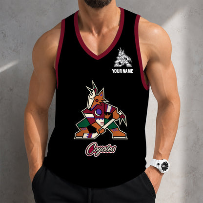 LIMITED EDITION - NEW CUSTOMIZED NHL30 AZC ARIZONA COYOTES MEN'S TANK TOP