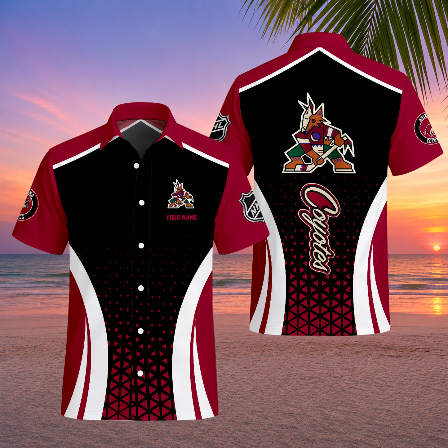 LIMITED EDITION - NEW CUSTOMIZED NHL30 AZC ARIZONA COYOTES UNISEX HAWAIIAN SHIRT