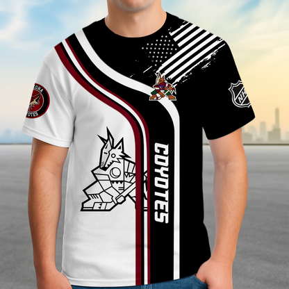 ELITE EDITION - NEW CUSTOMIZED NHL30 AZC ARIZONA COYOTES POLO SHIRT, ZIP POLO SHIRT & T-SHIRTS