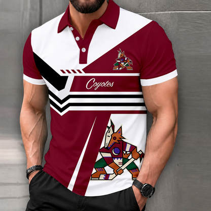 LIMITED EDITION - NEW CUSTOMIZED NHL30 AZC ARIZONA COYOTES POLO SHIRT, ZIP POLO SHIRT & T-SHIRTS