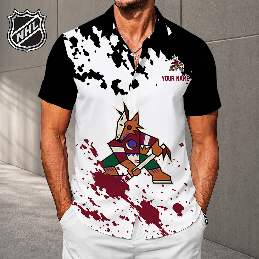 LIMITED EDITION - NEW CUSTOMIZED NHL30 AZC ARIZONA COYOTES UNISEX HAWAIIAN SHIRT
