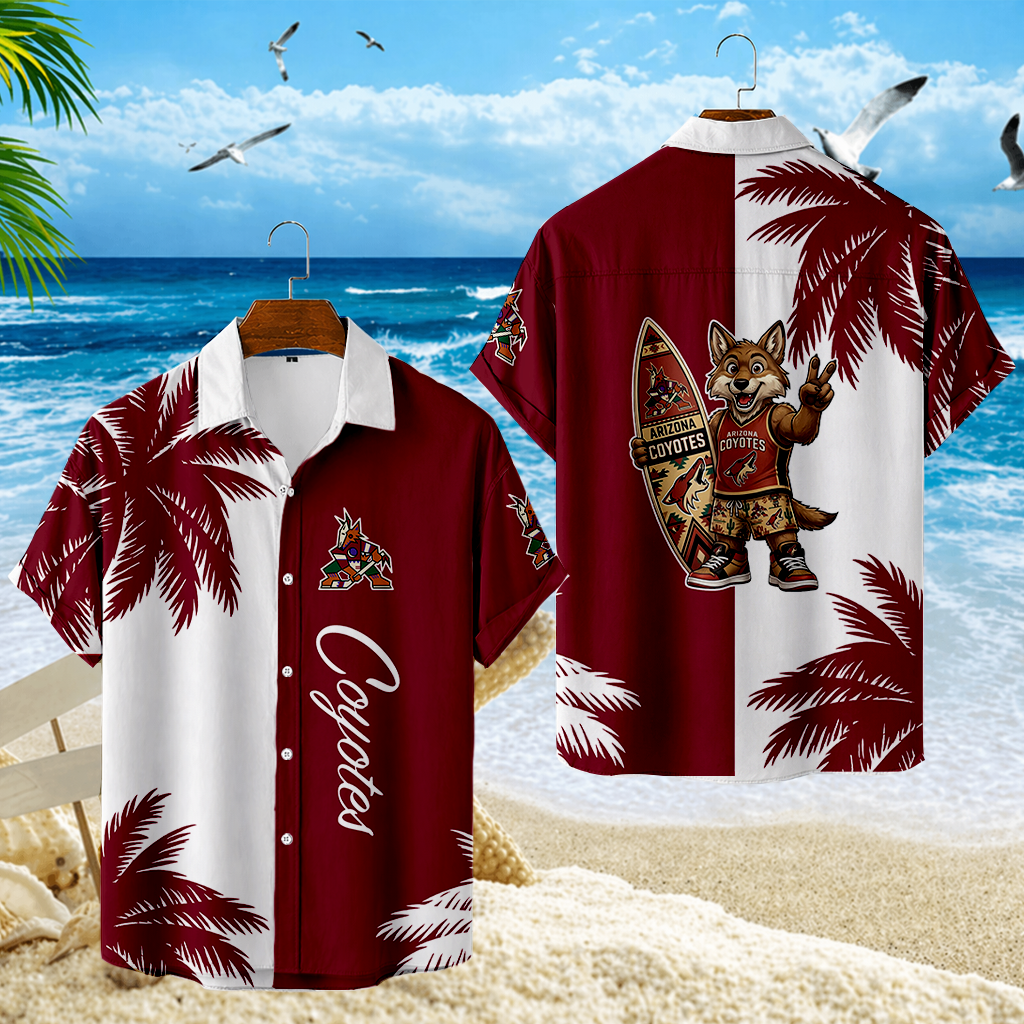 LIMITED EDITION - NEW CUSTOMIZED NHL30 AZC ARIZONA COYOTES UNISEX HAWAIIAN SHIRT