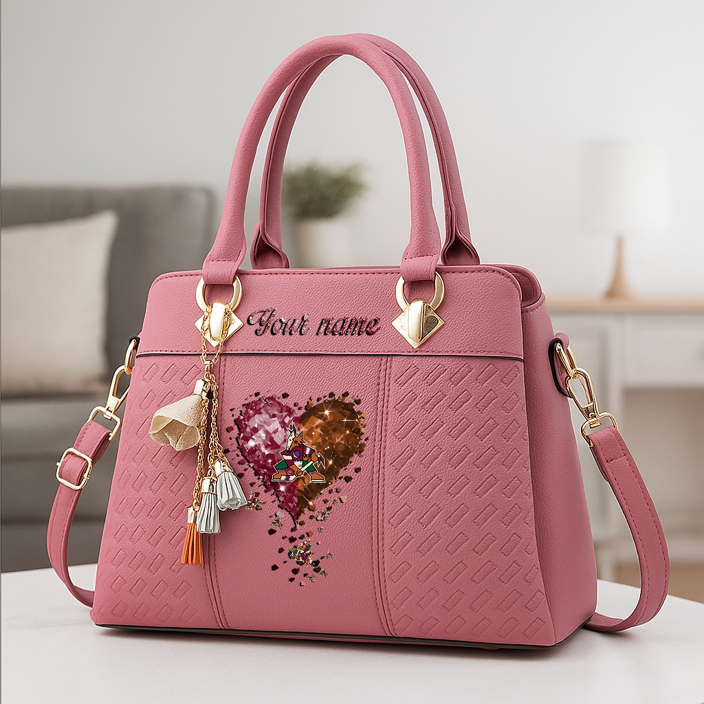 LIMITED EDITION - NEW CUSTOMIZED NHL30 AZC ARIZONA COYOTES ZIP HANDBAG MULTICOLOR