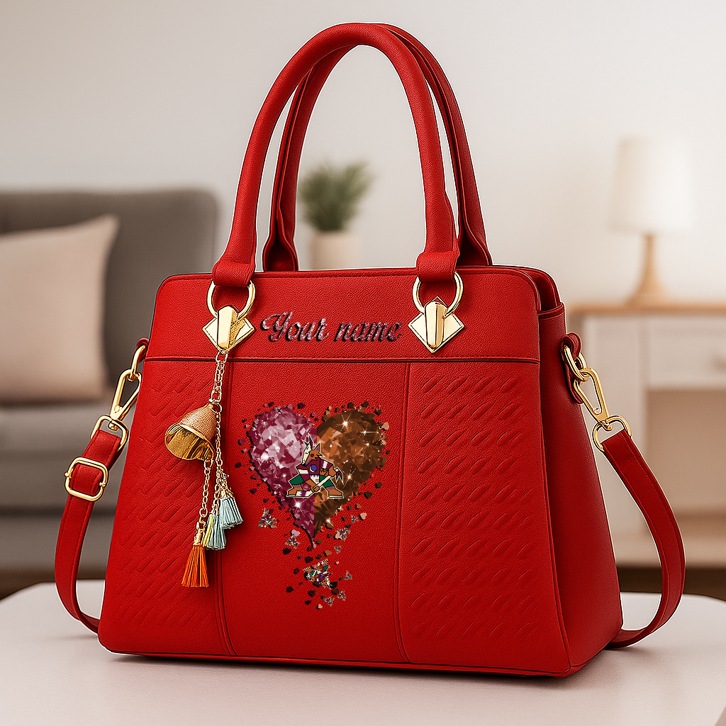 LIMITED EDITION - NEW CUSTOMIZED NHL30 AZC ARIZONA COYOTES ZIP HANDBAG MULTICOLOR