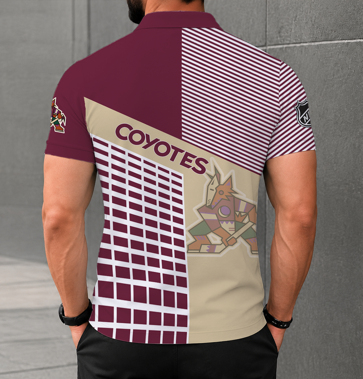 VIRAL EDITION - NEW CUSTOMIZED NHL30 AZC ARIZONA COYOTES POLO SHIRT