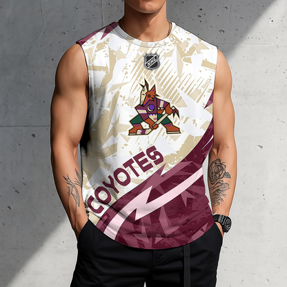 LIMITED EDITION - NEW CUSTOMIZED NHL30 AZC ARIZONA COYOTES TANK TOP & GYM SHIRT