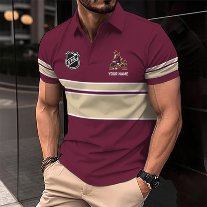 [SUPER SALE] NEW CUSTOMIZED NHL30 AZC ARIZONA COYOTES POLO SHIRT