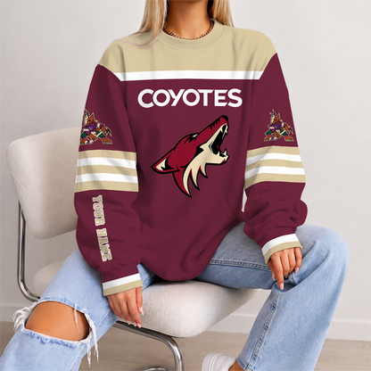 [SUPER SALE] NEW CUSTOMIZED NHL30 AZC ARIZONA COYOTES UNISEX SWEATSHIRT