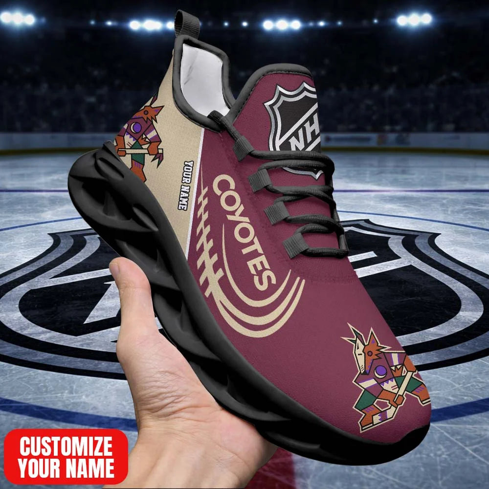 [SUPER SALE] NEW CUSTOMIZED NHL30 AZC AZ COYOTES PREMIUM CLUNKY SNEAKERS