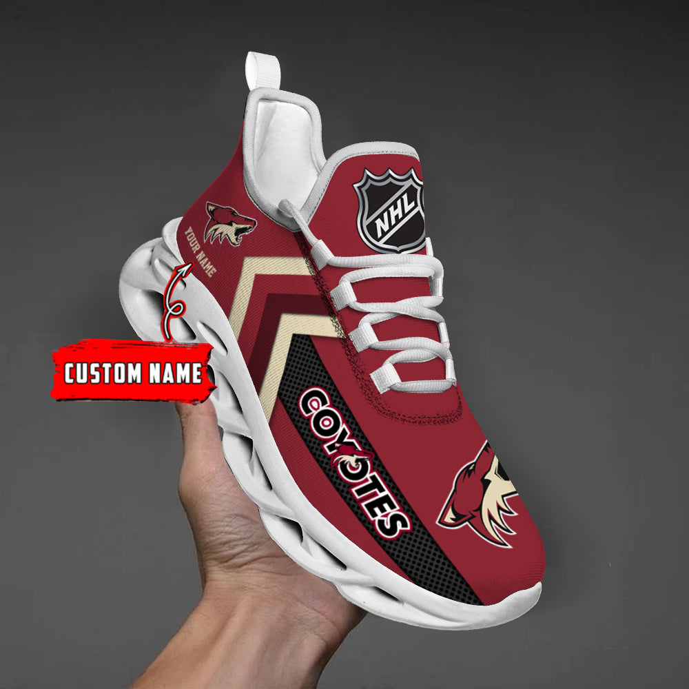[SUPER SALE ] NEW CUSTOMIZED NHL30 AZC ARIZONA COYOTES MAX SOUL SHOES