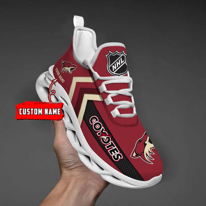 [SUPER SALE ] NEW CUSTOMIZED NHL30 AZC ARIZONA COYOTES MAX SOUL SHOES