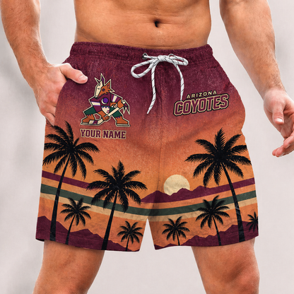 LIMITED EDITION - NEW PREMIUM NHL30 AZ COYOTES SHORT PANTS