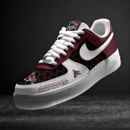LIMITED EDITION - NEW CUSTOMIZED NHL30 AZC ARIZONA COYOTES AF1 SHOES