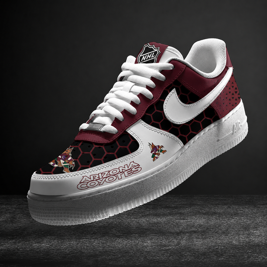 LIMITED EDITION - NEW CUSTOMIZED NHL30 AZC ARIZONA COYOTES AF1 SHOES