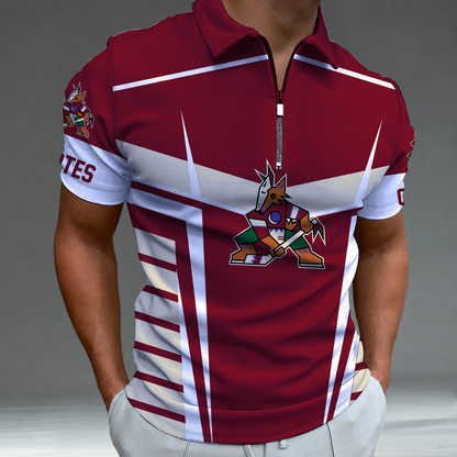 LIMITED EDITION - NEW CUSTOMIZED NHL30 AZC ARIZONA COYOTES POLO SHIRT