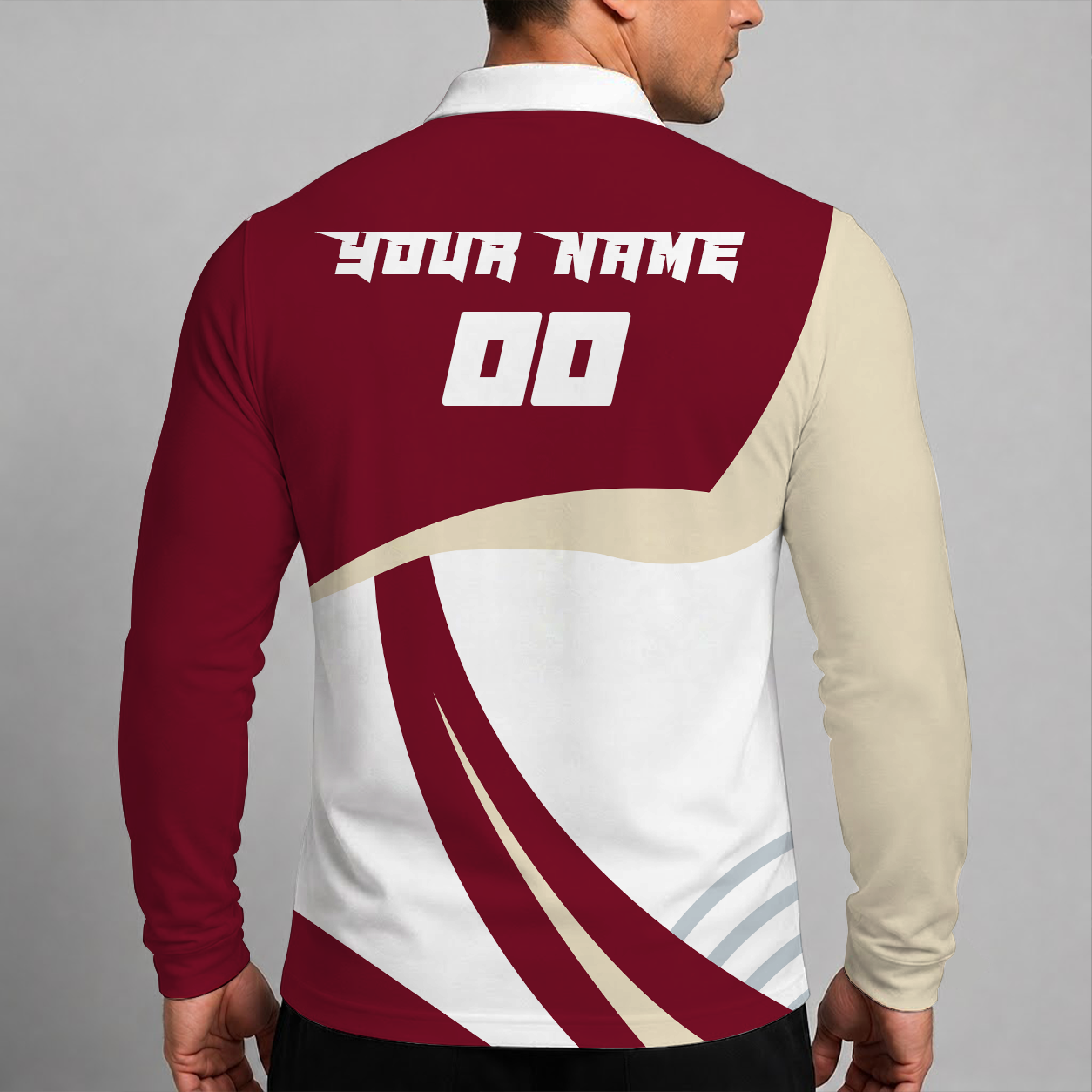 [SUPER SALE] NEW CUSTOMIZED NHL30 AZC ARIZONA COYOTES MEN LONG SLEEVE POLO