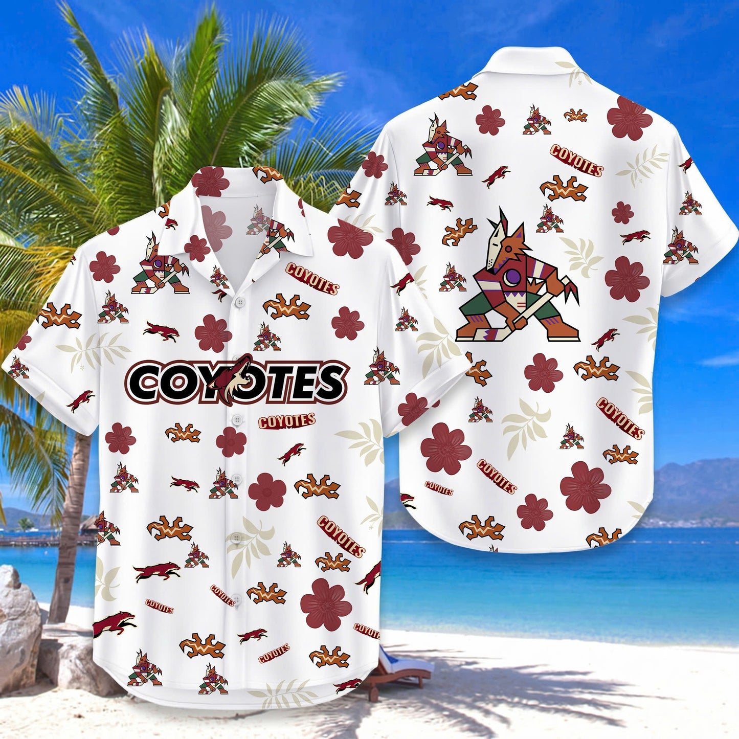 LIMITED EDITION - NEW CUSTOMIZED NHL30 AZC ARIZONA COYOTES UNISEX HAWAIIAN SHIRT