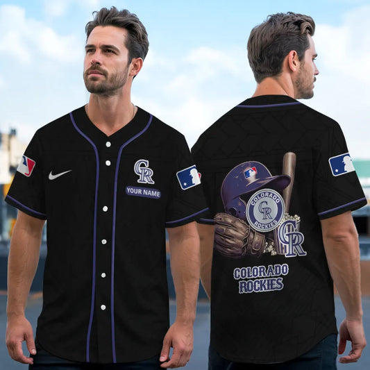 LIMITED EDITION - NEW CUSTOMIZED MLB30 COR COLORADO ROCKIES BASEBALL JERSEY