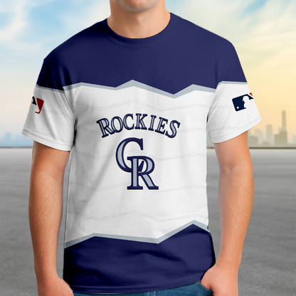 LIMITED EDITION - NEW CUSTOMIZED MLB30 COR COLORADO ROCKIES UNISEX T-SHIRT, SWEASHIRTS, HOODIE & JACKETS