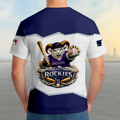 LIMITED EDITION - NEW CUSTOMIZED MLB30 COR COLORADO ROCKIES UNISEX T-SHIRT, SWEASHIRTS, HOODIE & JACKETS