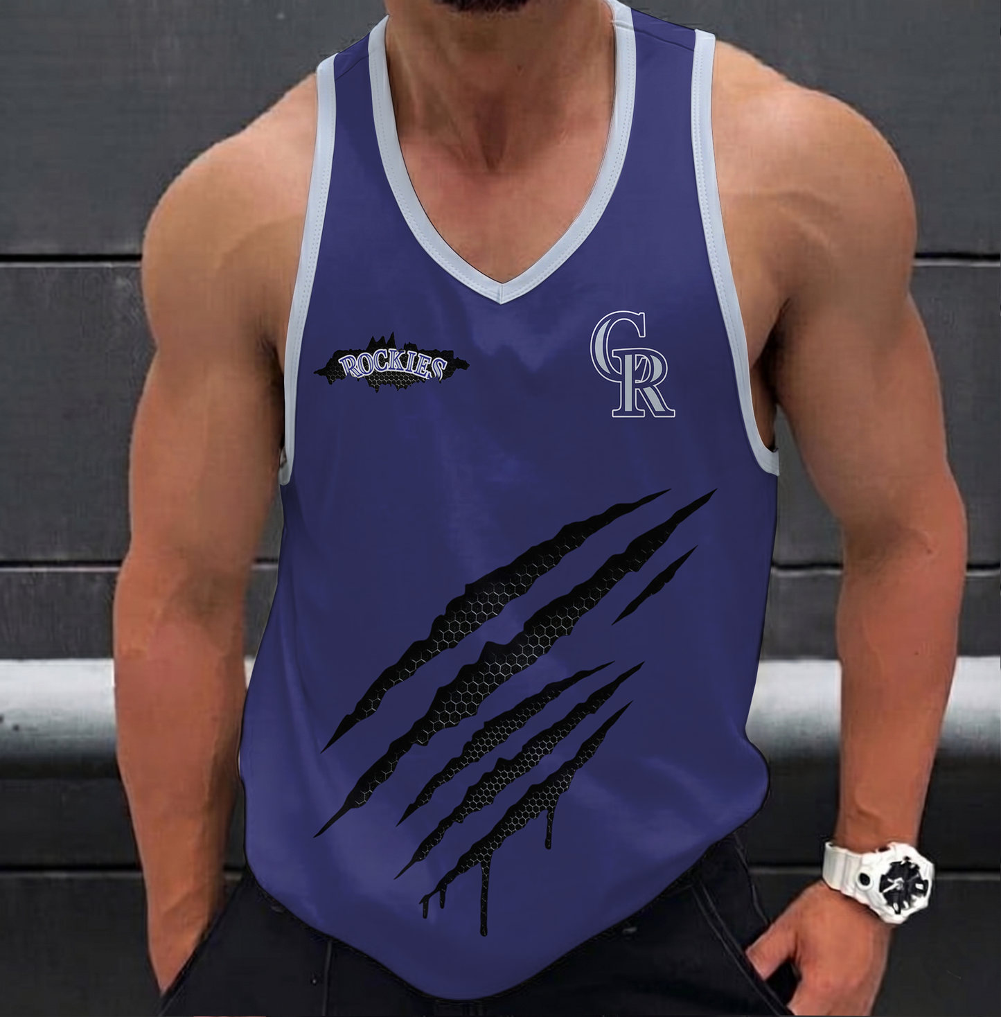 VIRAL EDITION - NEW CUSTOMIZED MLB30 COLORADO ROCKIES UNISEX TANK TOP