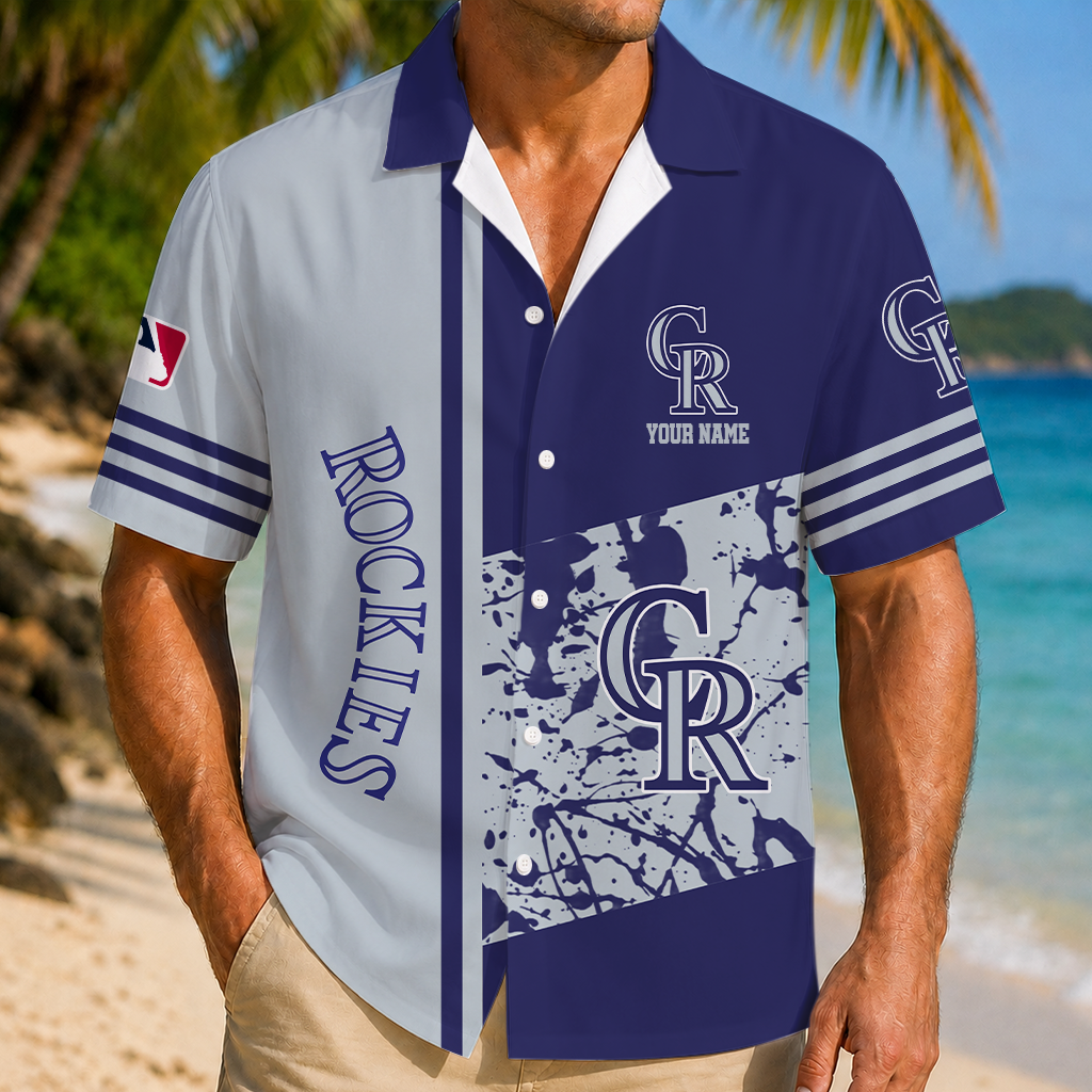 LIMITED EDITION - NEW CUSTOMIZED MLB30 COR COLORADO ROCKIES UNISEX HAWAIIAN SHIRT