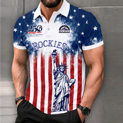 LIMITED EDITION - NEW CUSTOMIZED MLB30 COR COLORADO ROCKIES POLO SHIRT, ZIP POLO SHIRT & T-SHIRTS
