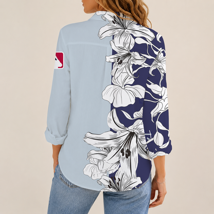 [FLASH SALE] NEW CUSTOMIZED MLB30 COR COLORADO ROCKIES WOMEN CASUAL SHIRT