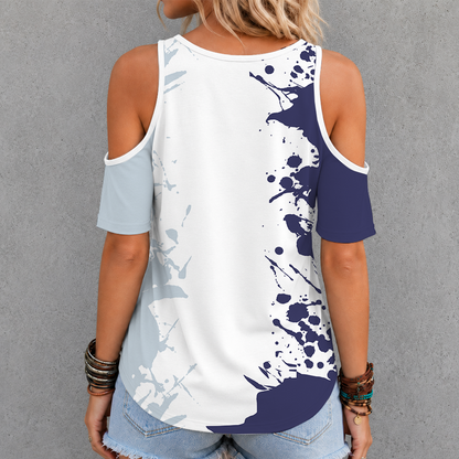 [FLASH SALE] NEW CUSTOMIZED MLB30 COR COLORADO ROCKIES CRISS CROSS V-NECK TOP