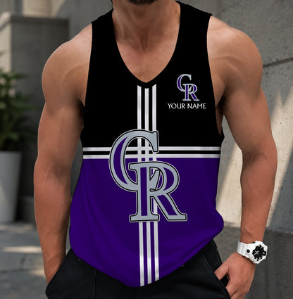 LIMITED EDITION - NEW CUSTOMIZED MLB30 COLORADO ROCKIES UNISEX TANK TOP