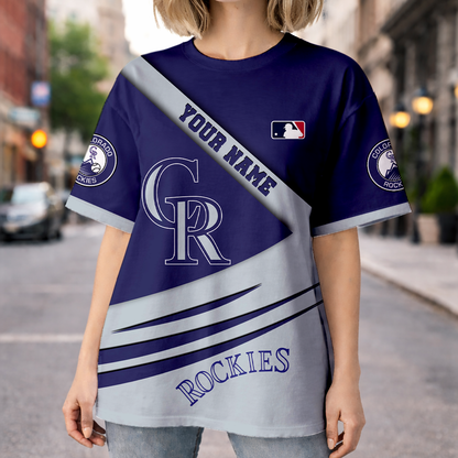 LIMITED EDITION - NEW CUSTOMIZED MLB30 COR COLORADO ROCKIES UNISEX T-SHIRT, POLO, HOODIE & JACKETS