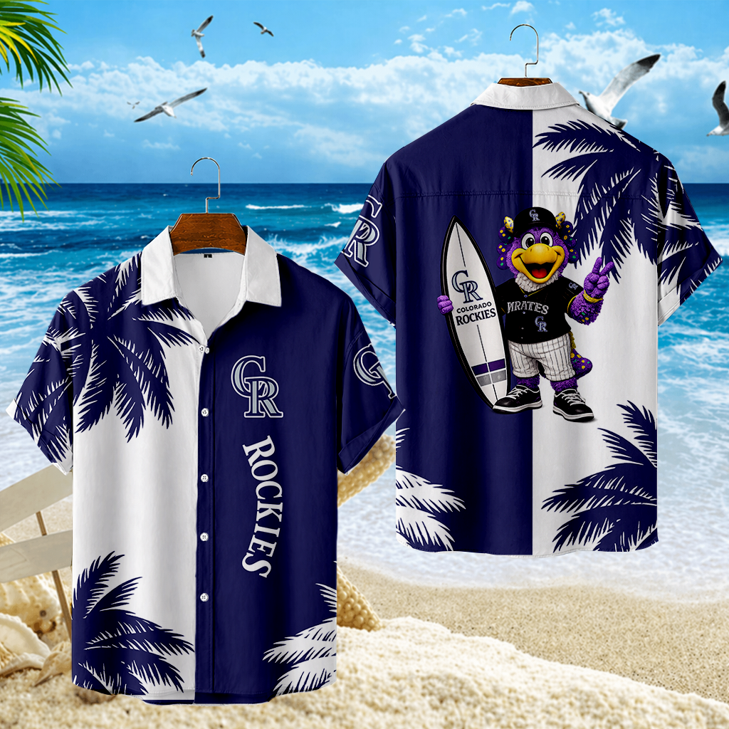 LIMITED EDITION - NEW CUSTOMIZED MLB30 COR COLORADO ROCKIES UNISEX HAWAIIAN SHIRT